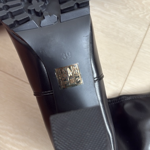 Sleek Black Faux High Heel Boots for Women - Picture 9 of 11